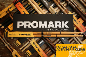 PROMARK FORWARD 7A ACTIVEGRIP CLEAR DRUM STICKS - CLOSEOUT DISCONTINUED