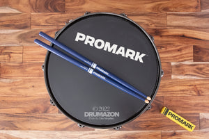 PROMARK REBOUND 5A HICKORY WOOD TIP DRUM STICKS, BLUE PAINTED