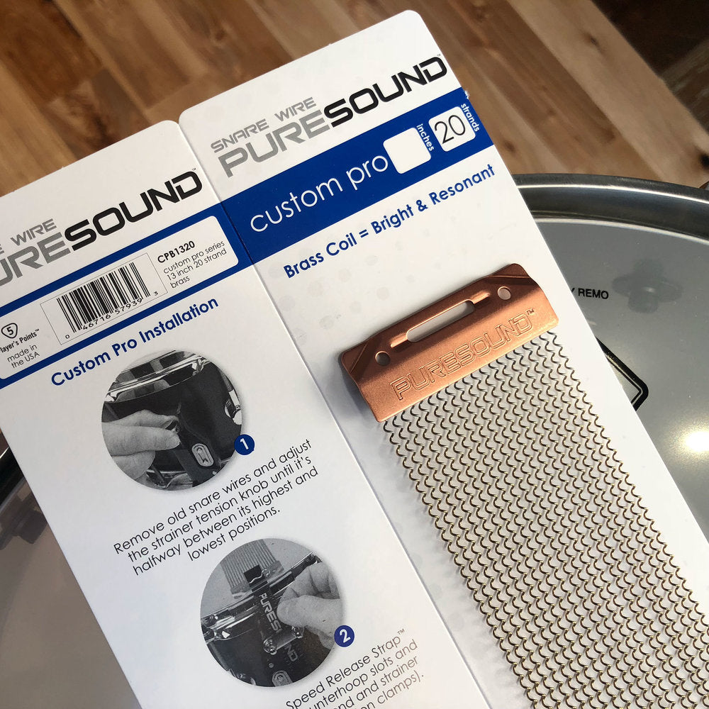 PURESOUND CUSTOM PRO 20 STRAND BRASS SNARE WIRE (SIZES 13 AND 14