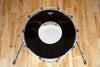 REMO AMBASSADOR EBONY BASS DRUM HEAD WITH HOLE (SIZES 18" TO 26")