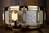 REMO 14 X 5.5 LOUIS BELLSON SIGNATURE SNARE DRUM, WHITE MARINE PEARL, GOLD HARDWARE (PRE-LOVED)