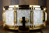 REMO 14 X 5.5 LOUIS BELLSON SIGNATURE SNARE DRUM, WHITE MARINE PEARL, GOLD HARDWARE (PRE-LOVED)