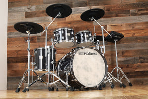 ROLAND VAD706 V DRUMS ACOUSTIC DESIGN DRUM KIT, EBONY GLOSS WITH TD-50X FLAGSHIP MODULE (PRE-LOVED)