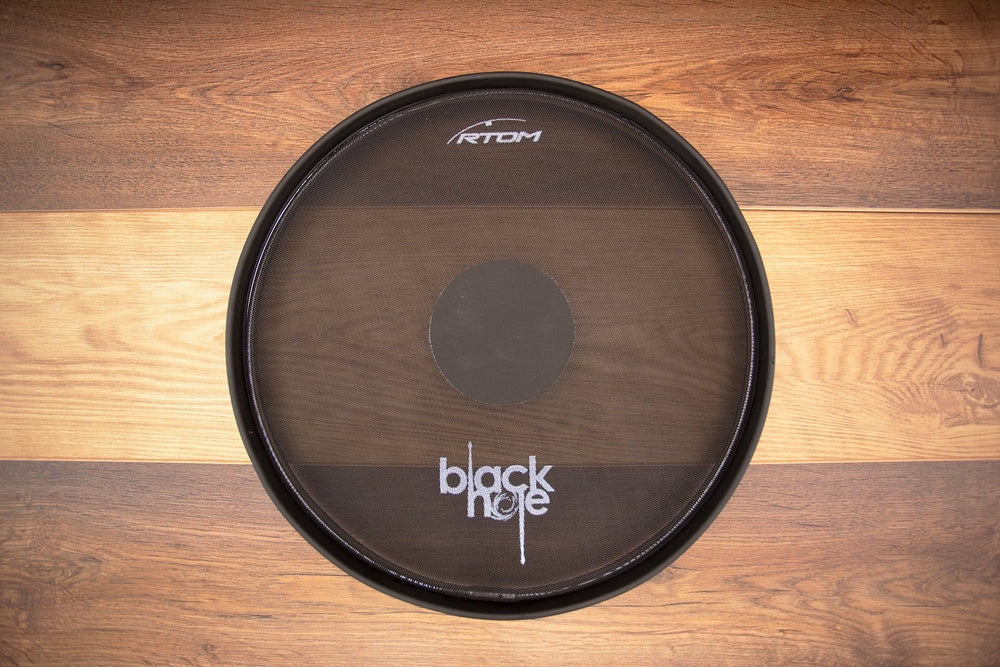 RTOM 12 BLACK HOLE PRACTICE PAD SNAP-ON TUNEABLE MESH HEAD – Drumazon