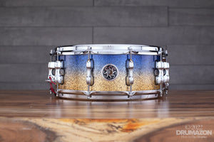 SAKAE OSAKA HERITAGE 14 X 5.5 EVOLVED MAPLE SNARE DRUM, LAZURITE GOLD