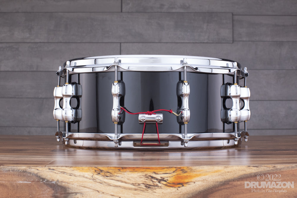 SAKAE OSAKA HERITAGE 14 X 5.5 EVOLVED MAPLE SNARE DRUM REAL BLACK Drumazon