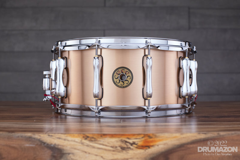 SAKAE OSAKA HERITAGE JAPAN CUSTOM 14 X 6.5 PHOSPHOR BRONZE SNARE DRUM