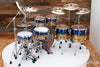 SAKAE OSAKA HERITAGE EVOLVED 5 PIECE MAPLE DRUM KIT, LAZURITE GOLD