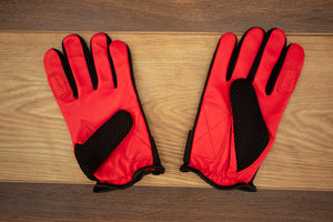 SHAW FULL FINGER DRUMMER GLOVES LARGE, NEW RED COLOUR