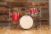 SLINGERLAND 2N NEW JOBBING OUTFIT 3 PIECE DRUM KIT, RED SPARKLE CIRCA 1955-59 (PRE-LOVED)