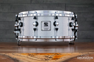 SONOR 14 X 6.5 DESIGNER SERIES MAPLE LIGHT SNARE DRUM, WHITE SPARKLE, HELLA HOOPS (PRE-LOVED)