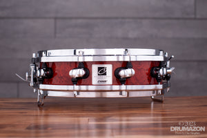 SONOR 14 X 4 DESIGNER SERIES MAPLE LIGHT PICCOLO SNARE DRUM, BIRDSEYE CHERRY, HELLA HOOPS (PRE-LOVED)