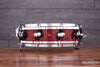 SONOR 14 X 4 DESIGNER SERIES MAPLE LIGHT PICCOLO SNARE DRUM, BIRDSEYE CHERRY, HELLA HOOPS (PRE-LOVED)