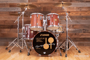 SONOR HORST LINK SIGNATURE HEAVY BEECH DRUM KIT, 4 PIECE, AFRICAN BUBINGA (PRE-LOVED)