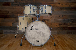 SONOR PHONIC BEECH 4 PIECE DRUM KIT RARE STANDARD SIZES, GLOSS WHITE, (PRE-LOVED)