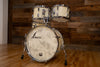 SONOR PHONIC BEECH 4 PIECE DRUM KIT RARE STANDARD SIZES, GLOSS WHITE, (PRE-LOVED)