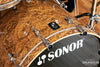 SONOR PROLITE 5 PIECE DRUM KIT, VINTAGE MAPLE SHELL, CHOCOLATE BURL EXOTIC VENEER (PRE-LOVED)