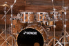 SONOR PROLITE 5 PIECE DRUM KIT, VINTAGE MAPLE SHELL, CHOCOLATE BURL EXOTIC VENEER (PRE-LOVED)