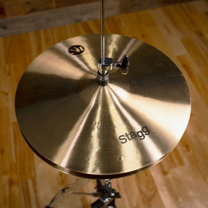 STAGG 14" SINGLE HAMMERED SH MEDIUM HI-HAT CYMBALS (PAIR)