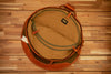 TACKLE 22" LEATHER AND CANVAS CYMBAL BAG, BACK PACK, FOREST GREEN