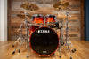 TAMA STARCLASSIC MAPLE MADE IN JAPAN, 4 PIECE DRUM KIT, DARK CHERRY FADE LACQUER (PRE-LOVED)