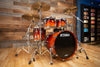 TAMA STARCLASSIC MAPLE MADE IN JAPAN, 4 PIECE DRUM KIT, DARK CHERRY FADE LACQUER (PRE-LOVED)