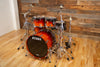 TAMA STARCLASSIC MAPLE MADE IN JAPAN, 4 PIECE DRUM KIT, DARK CHERRY FADE LACQUER (PRE-LOVED)