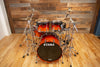 TAMA STARCLASSIC MAPLE MADE IN JAPAN, 4 PIECE DRUM KIT, DARK CHERRY FADE LACQUER (PRE-LOVED)