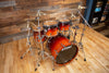 TAMA STARCLASSIC MAPLE MADE IN JAPAN, 4 PIECE DRUM KIT, DARK CHERRY FADE LACQUER (PRE-LOVED)