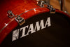 TAMA STARCLASSIC MAPLE MADE IN JAPAN, 4 PIECE DRUM KIT, DARK CHERRY FADE LACQUER (PRE-LOVED)