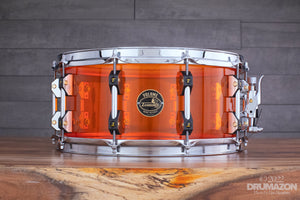 TAMBURO 14 X 6.5 VOLUME ACRYLIC SHELL SNARE DRUM, ORANGE