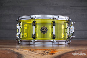 TAMBURO 14 X 6.5 VOLUME ACRYLIC SHELL SNARE DRUM, YELLOW