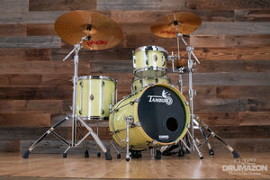 TAMBURO UNIKA 4 PIECE 416 HPL / POPLAR SHELL DRUM KIT, FANTASY YELLOW