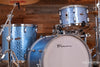 TRIXON LUXUS 3 PIECE DRUM KIT CIRCA EARLY 1960'S, BLUE CROCODILE (PRE-LOVED)