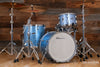 TRIXON LUXUS 3 PIECE DRUM KIT CIRCA EARLY 1960'S, BLUE CROCODILE (PRE-LOVED)