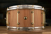 VARUS 14 X 7 CHERRY SNARE DRUM, DIE CAST HOOPS, NATURAL CHERRY