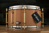 VARUS 14 X 7 CHERRY SNARE DRUM, DIE CAST HOOPS, NATURAL CHERRY