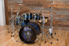 VARUS POWER SERIES 5 PIECE DRUM KIT, CHESTNUT SHELLS, BLUE TO BLACK FADE SATIN