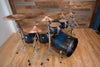 VARUS POWER SERIES 5 PIECE DRUM KIT, CHESTNUT SHELLS, BLUE TO BLACK FADE SATIN