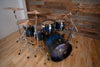 VARUS POWER SERIES 5 PIECE DRUM KIT, CHESTNUT SHELLS, BLUE TO BLACK FADE SATIN