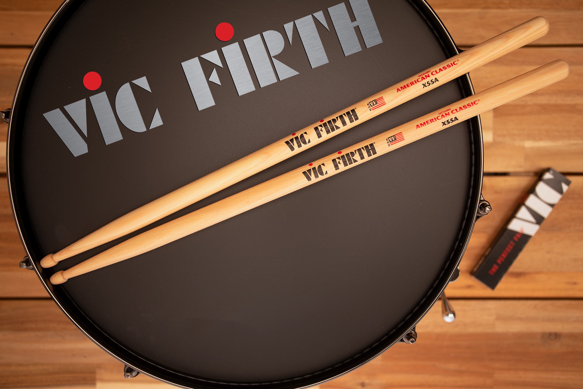 VIC FIRTH AMERICAN CLASSIC EXTREME X55A WOOD TIP DRUMSTICKS Drumazon