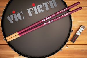 VIC FIRTH SIGNATURE ALEX ACUÑA WORLD CLASSIC EL PALO TIMBALE STICKS (PURPLE)