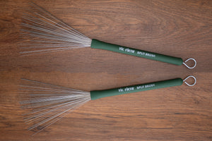 VIC FIRTH SPLIT BRUSHES, RETRACTABLE 2 ROW WIRE