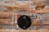 VK DRUMS (VAN KLEEF) 3 PIECE MAGNESIUM DRUM KIT, ONE OF A KIND, COPPER POWDER COAT (PRE-LOVED)