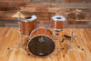 VK DRUMS (VAN KLEEF) 3 PIECE MAGNESIUM DRUM KIT, ONE OF A KIND, COPPER POWDER COAT (PRE-LOVED)