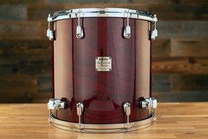 YAMAHA 14 X 14 BEECH CUSTOM ABSOLUTE NOUVEAU FLOOR TOM, CHERRYWOOD, (PRE-LOVED)