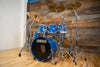 YAMAHA POWER TOUR CUSTOM 8000 SERIES 6 PIECE DRUM KIT, COBALT BLUE (PRE-LOVED)