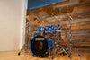 YAMAHA POWER TOUR CUSTOM 8000 SERIES 6 PIECE DRUM KIT, COBALT BLUE (PRE-LOVED)