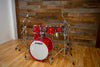 YAMAHA ABSOLUTE HYBRID MAPLE 5 PIECE DRUM KIT, RED AUTUMN LACQUER