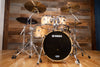 YAMAHA ABSOLUTE MAPLE CUSTOM NOUVEAU, 4 PIECE DRUM KIT, RED PEARL NATURAL (PRE-LOVED)